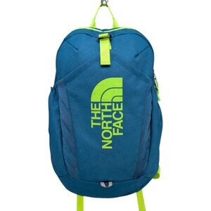 The North Face Mini Recon Backpack Teen Kids Blue Green Bookbag 15L